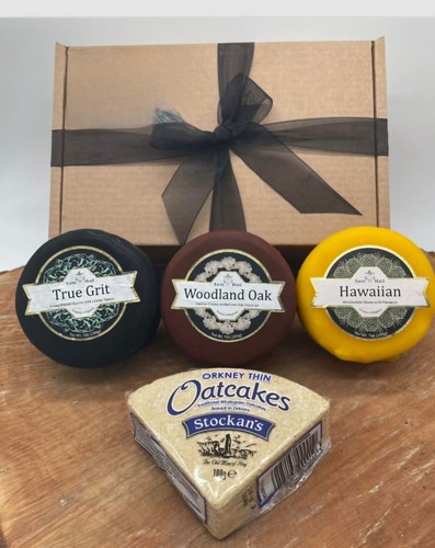 Cheese hamper waxed truckles - cheese,