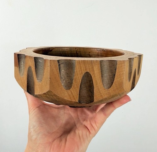 Vintage hand carved wooden - hand,