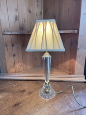 Vintage Cut Clear Glass Lamp