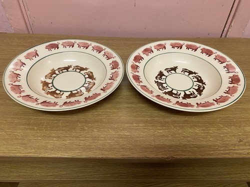 Emma bridgewater farmyard - x2,