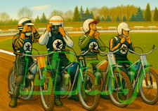 Ipswich Witches Speedway Themed Card with envelope