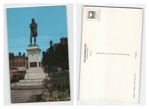 Postcard robert burns statue - robert,