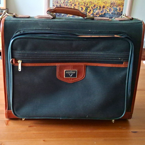 Delsey vintage retro green - delsey,