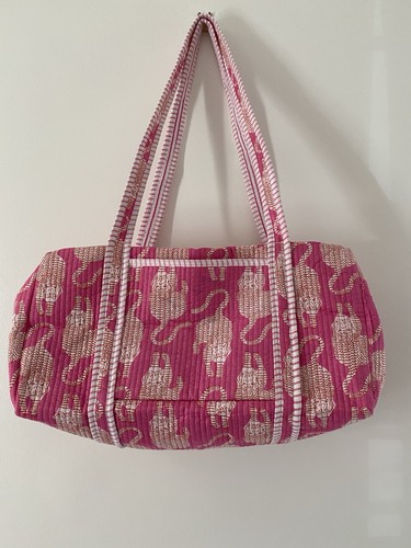 Indian quilted cotton duffle - quilted,