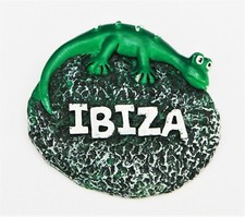 FRIDGE MAGNET 3D SOUVENIR IBIZA BALEARIC ISLANDS SPAIN IGUANA VOLCANIC ROCK