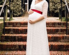 maternity wedding dress size