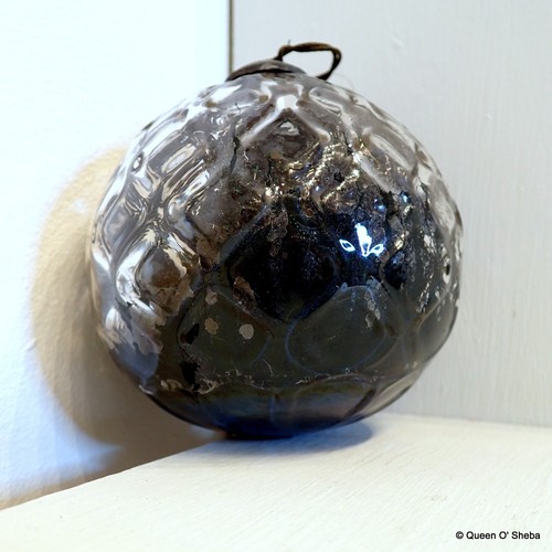 Witch ball christmas ornament - witch,