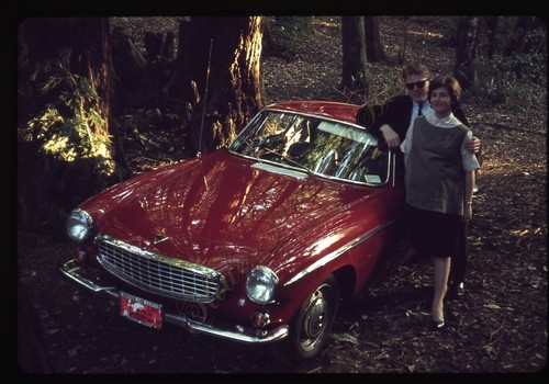 Volvo p1800 car man - car,
