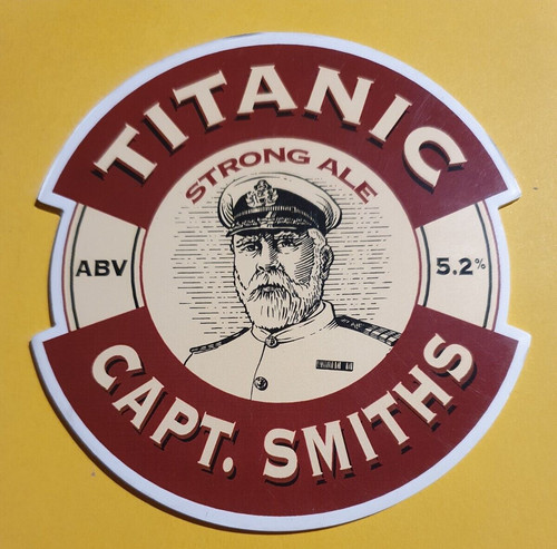 Beer pump clip - badge, titanic