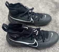 Nike UK6 EU40 US7 Alpha Huarache NXT Baseball Laces Black Cleats