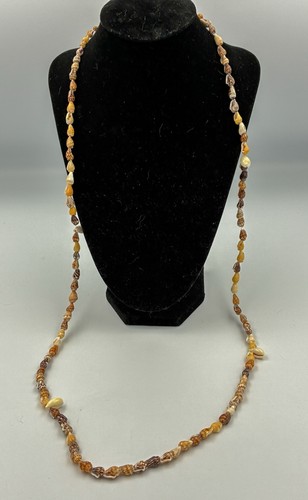 Mini brown shell necklace - mini,