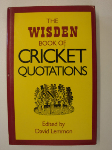 Wisden book cricket - wisden,