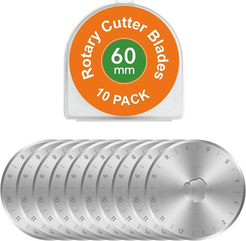 60mm rotary cutter blades - 60mm, 10