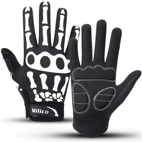 Skeleton full finger gloves - full,