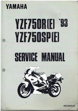 YAMAHA YZF750R (E) & YZF750SP (E) ORIGINAL 1993 FACTORY SERVICE MANUAL (GB TEXT)