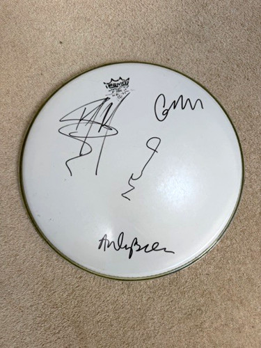 Oasis signed drum - , skin
