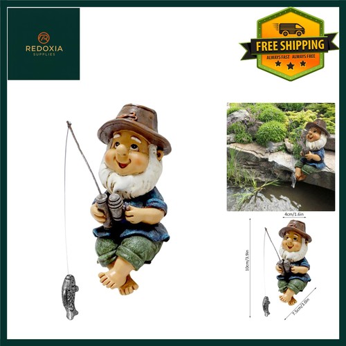 Charming fishing gnome garden - charming,