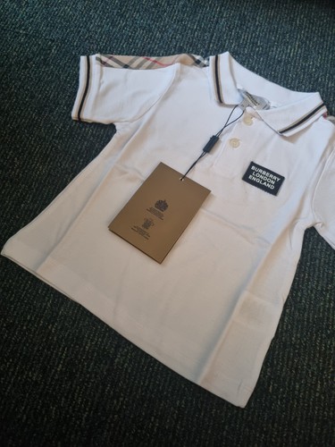 Burberry white polo shirt - white,