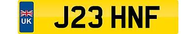 John number plate j23 - john, f
