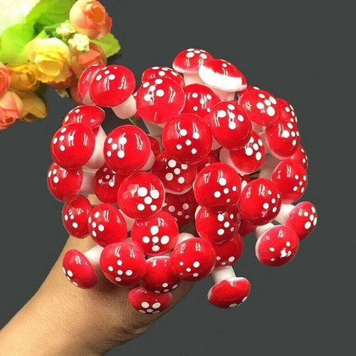 20pcs mini resin mushroom - mini,