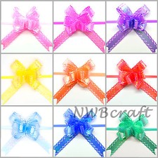 Small Butterfly Pull Bows, Luxury Ribbon Bow, Wedding, Party, Xmas, Gift Wrap