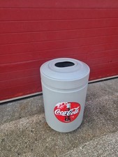 Vintage Coca-Cola, Industrial Outdoor Litter Bin, Petrol Station Forecourt, Cafe