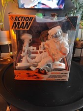 VINTAGE 1996 HASBRO ACTION MAN MOON RAKER SPACE EXPLORER FIGURE & VEHICLE BOXED