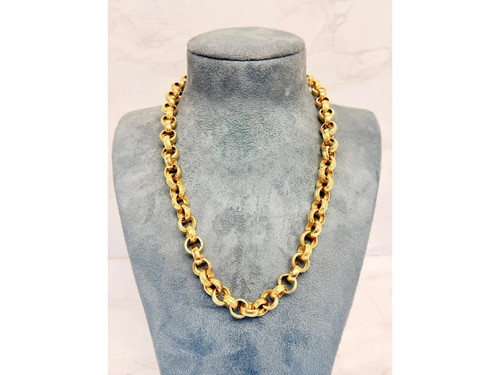 9ct gold half - gold, patterned
