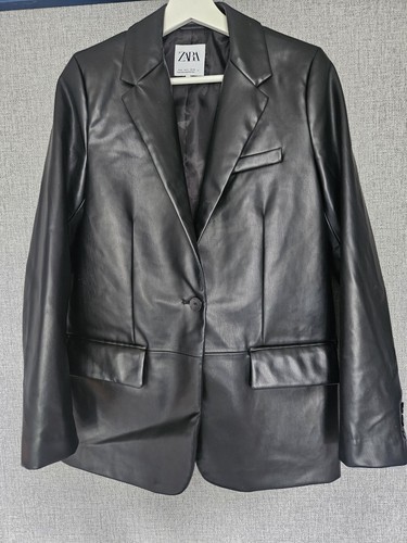 Zara black faux leather - black,