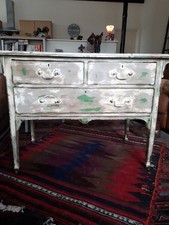 vintage hand painted chest of