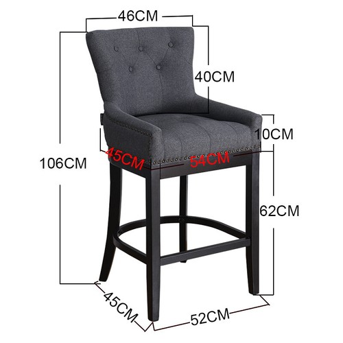 Linen bar stools high - bar,