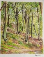 Original gouache watercolour