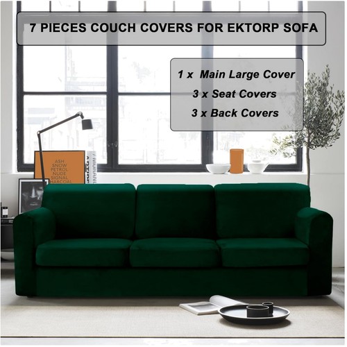 Stretch velvet sofa cover - stretch,