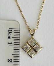 9ct Gold 375 CZ (4 x 4mm