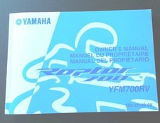 Yamaha YFM700RV  Raptor Quad Bike Owners Manual 2006 First Edition