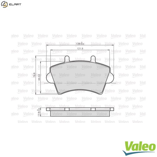 Brake pad set disc - disc,