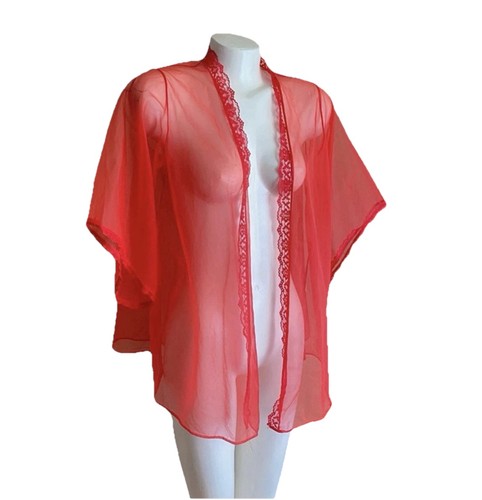 Vintage 60s sheer red - 60s,