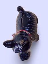 3 Vintage Scottie/ Westie/ Highland Terrier Dogs 2 Black ( 1 Money Box) 1 White 