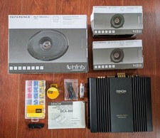 Infinity REF-5032cfx & REF-9632IX + Denon DCA-800 Amplifier Car Audio Bundle