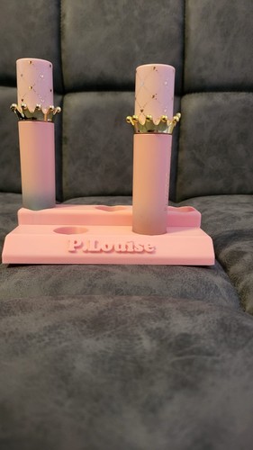 Makeup display pink stand - makeup,