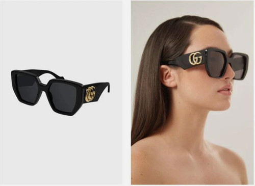 New gucci gg0956s black grey - new,