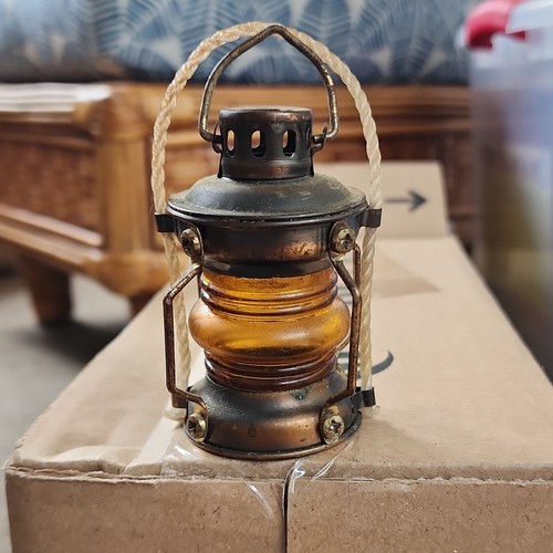 Mini metal lantern collectible - metal,