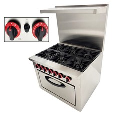 6 Burner Commercial Natural