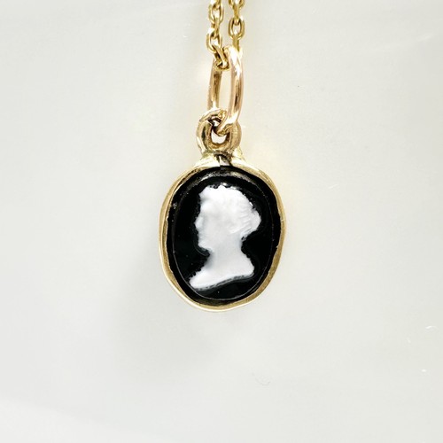 Vintage 18k gold - , black