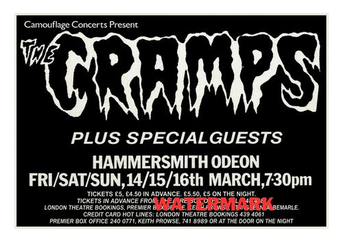 The cramps gig poster print - the,