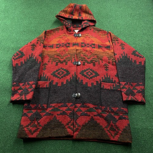 Vintage aztec wool jacket - jacket, mens