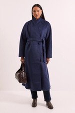 Wallis Navy Coat Womens