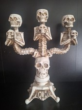 Multiple Skull/Skelton 3 Tier Candle Stick Holder