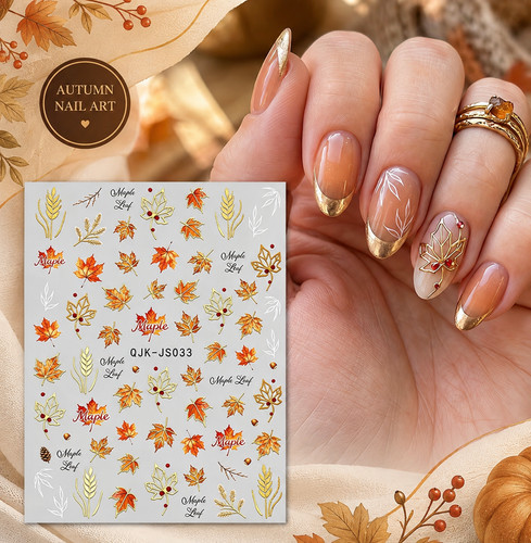 Autumn nail art stickers - autumn,
