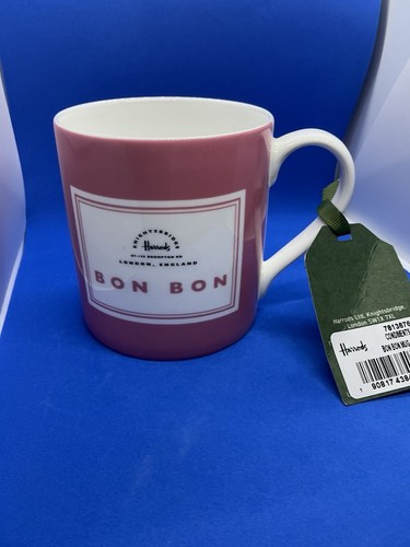 Harrods pink bon - pink, mug,